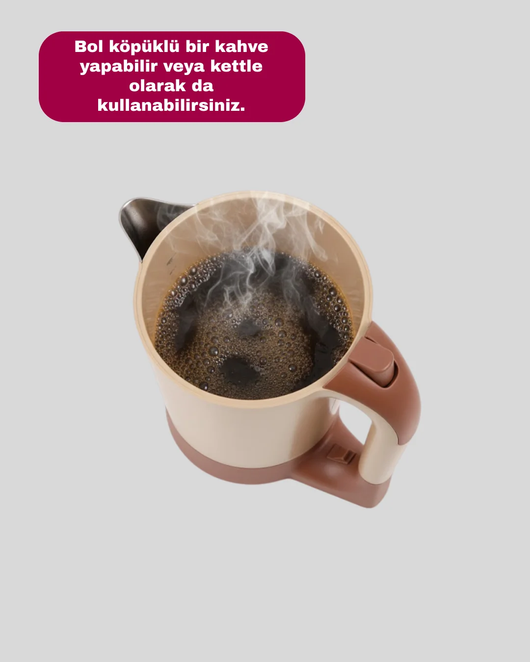 Mini Türk Kahvesi Makinesi Kettle Fonksiyonlu