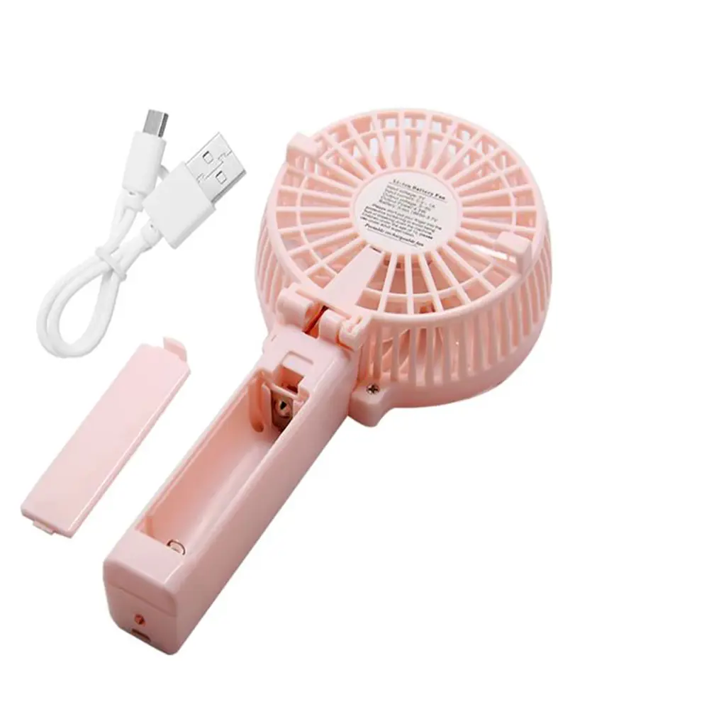 Mini USB Katlanır Taşınabilir El Fanı Siyah (4741)