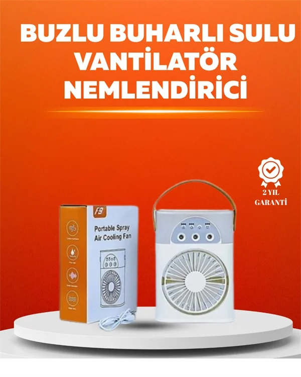 Mini USB Klima Fan | 3 Kademeli Spreyli Hava Soğutucu, Taşınabilir Fiyatı, Yorumları ve Özellikleri