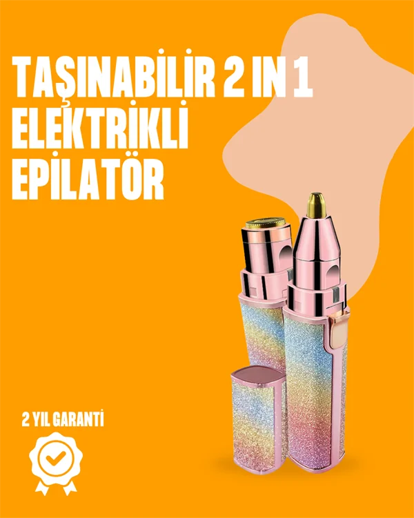 Mini USB Şarjlı Elektrikli Epilatör – Kaş ve Yüz Tüy Temizliği İçin 2'si 1 Arada Mini USB Şarjlı Elektrikli Epilatör – Kaş ve Yüz Tüy Temizliği İçin 2'si 1 Arada