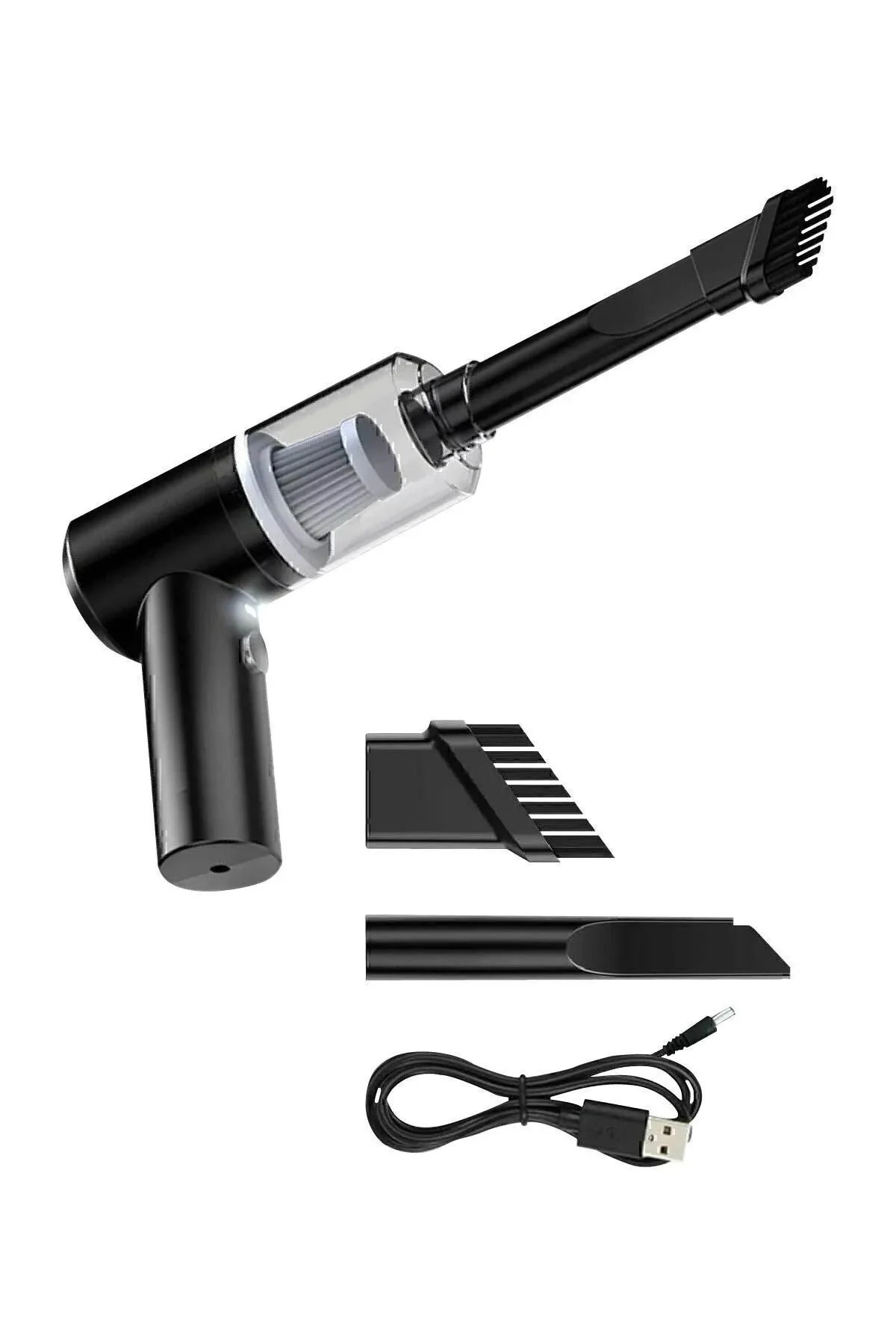 Mini Vakumlu Araç Süpürgesi El Süpürgesi Şarjlı Çok Fonksiyonlu E