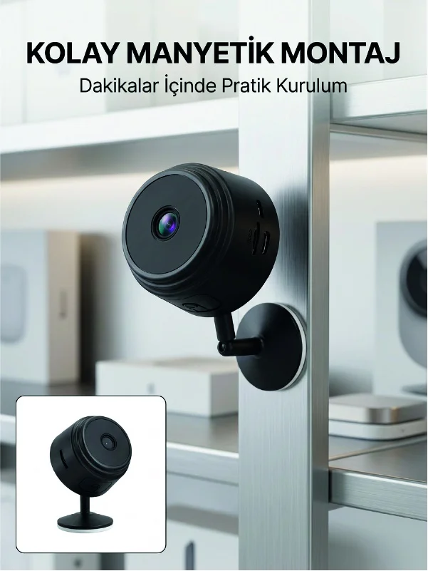 Mini Wi-fi Güvenlik Kamerası A9 Hd Görüntü Hareket Algılama Ve Uzaktan Canlı İzleme - Lisinya