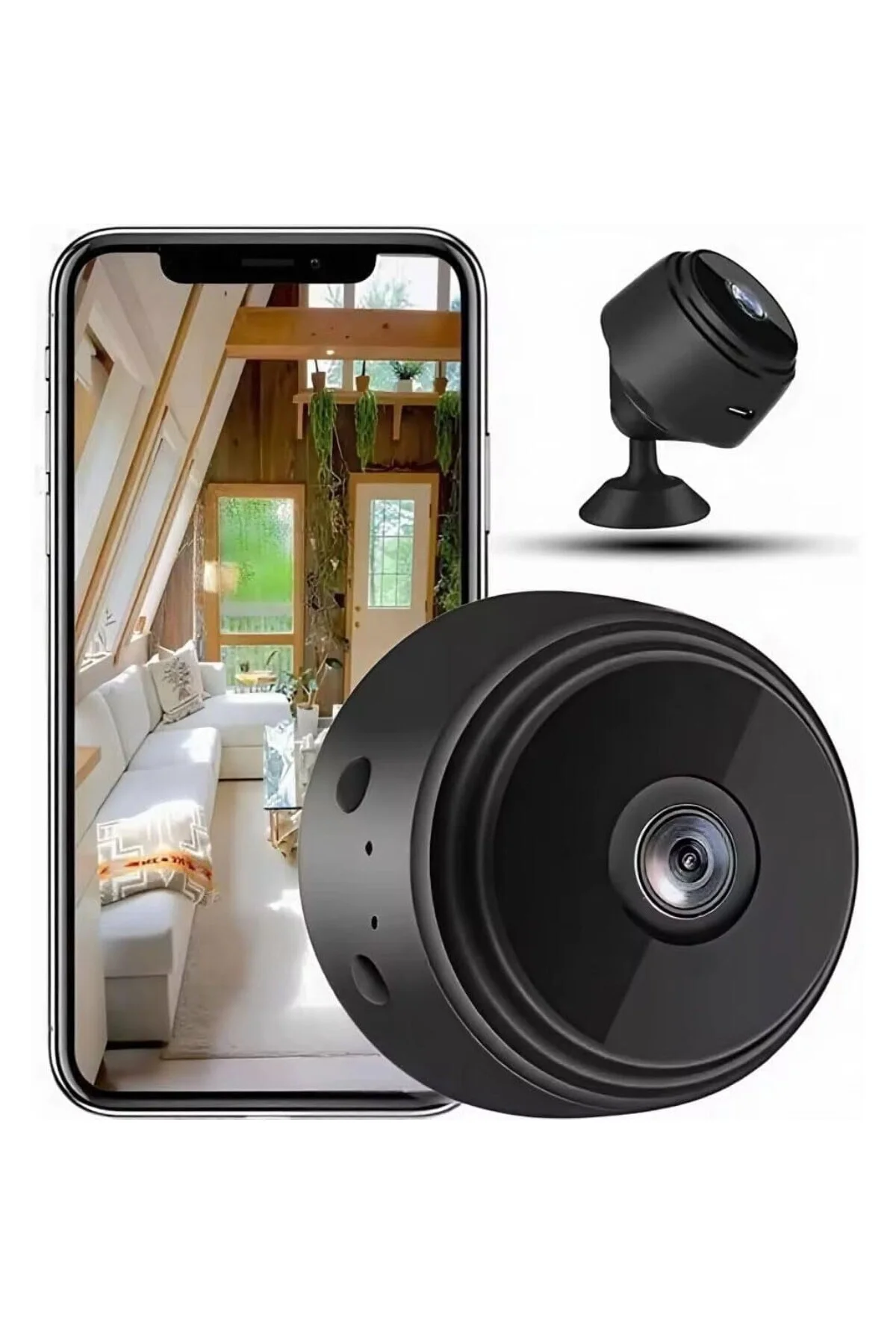 Mini Wifi Camera 1080 Gece Görüşlü Hareket Sensörlü Kablosuz Bebe