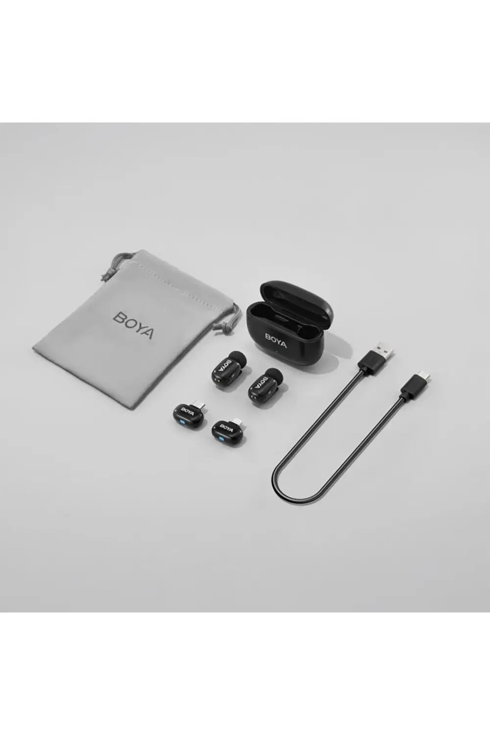 Mini Wireless Yaka Mikrofonu - Siyah