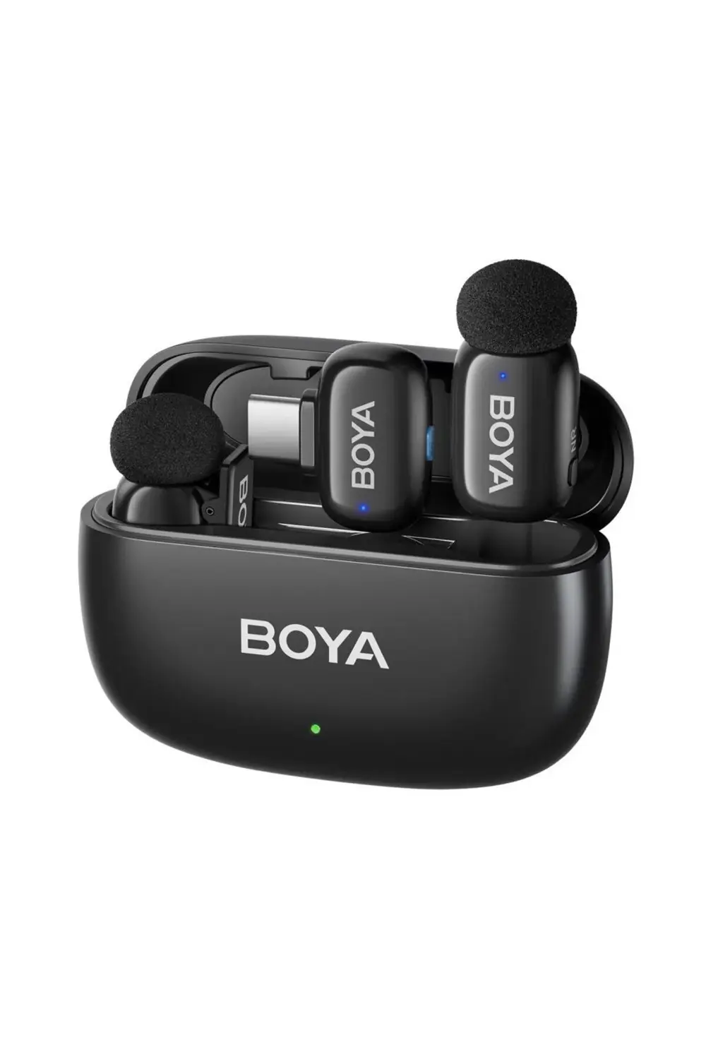 Mini Wireless Yaka Mikrofonu - Siyah