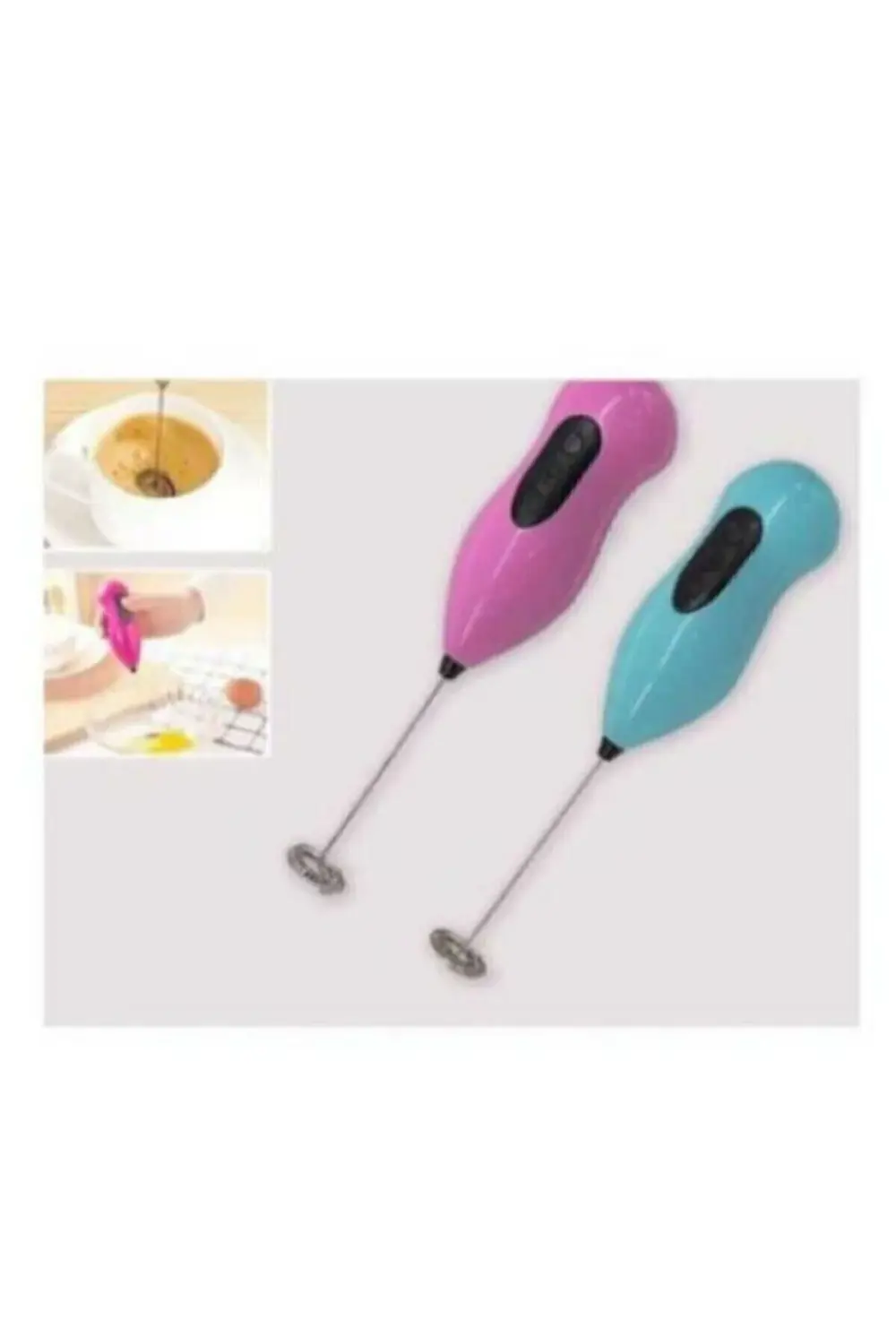 Mini Yumurta Karıştırıcı Süt Köpürtücü El Mikseri Pilli Kahve Çır