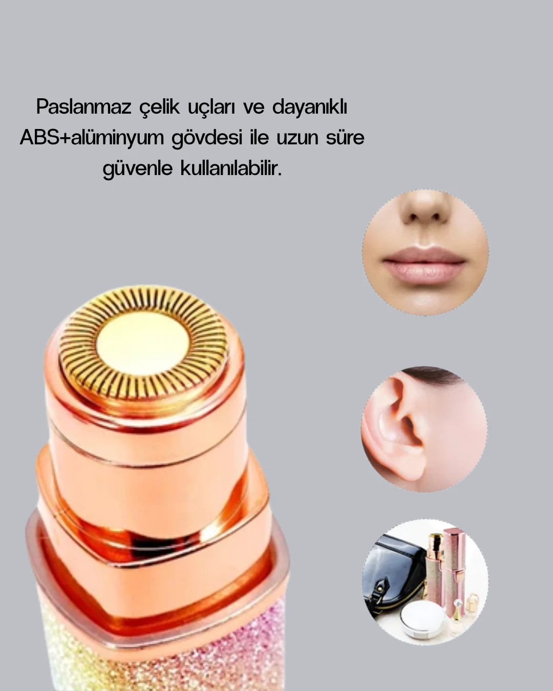 Mini Yüz ve Kaş Epilatörü – 8000 RPM Güçlü Motor ve Paslanmaz Çelik Başlık Mini Yüz ve Kaş Epilatörü – 8000 RPM Güçlü Motor ve Paslanmaz Çelik Başlık