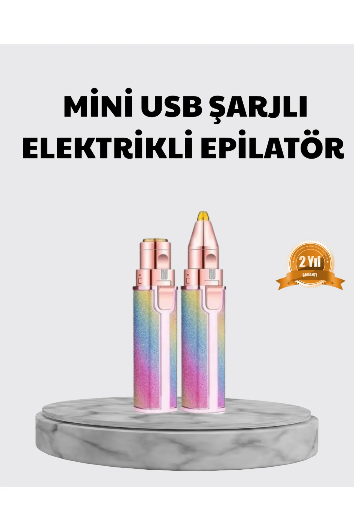 Mini Yüz ve Kaş Epilatörü – 8000 RPM Güçlü Motor ve Paslanmaz Çel