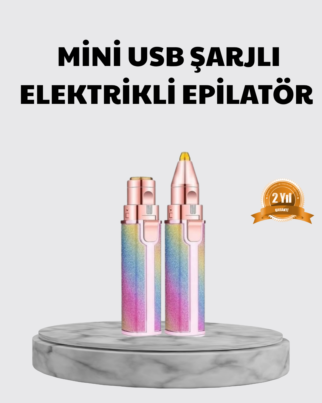 Mini Yüz ve Kaş Epilatörü – 8000 RPM Güçlü Motor ve Paslanmaz Çel