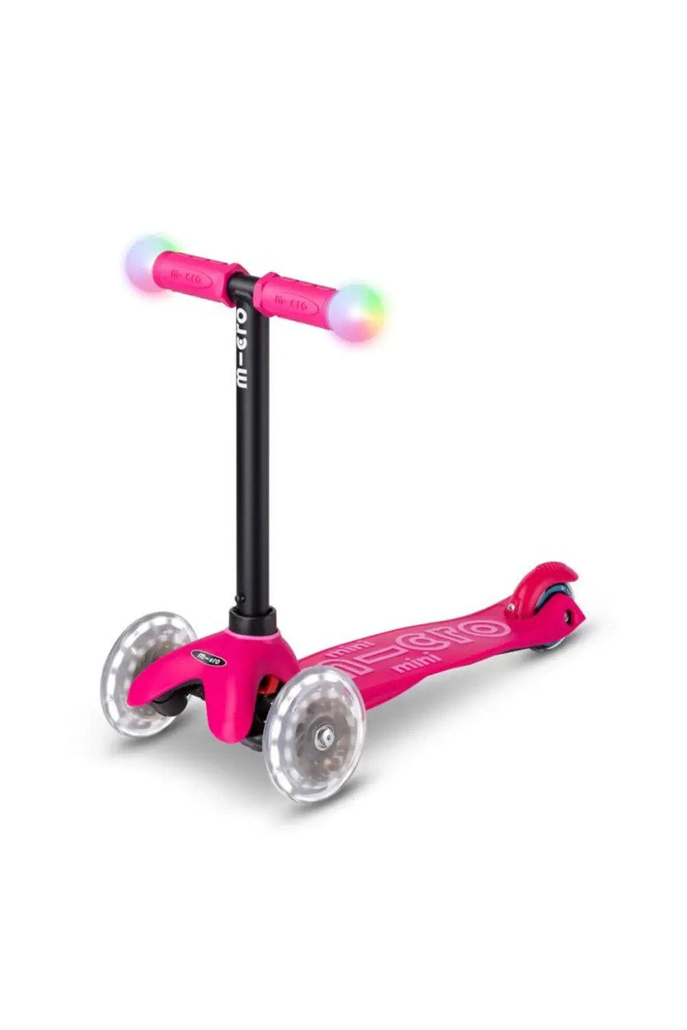 Mini2Grow Deluxe Magic LED Pink 3 Tekerlekli Scooter