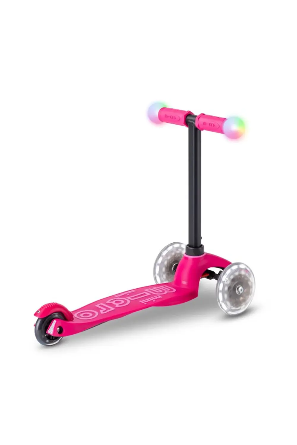 Mini2Grow Deluxe Magic LED Pink 3 Tekerlekli Scooter