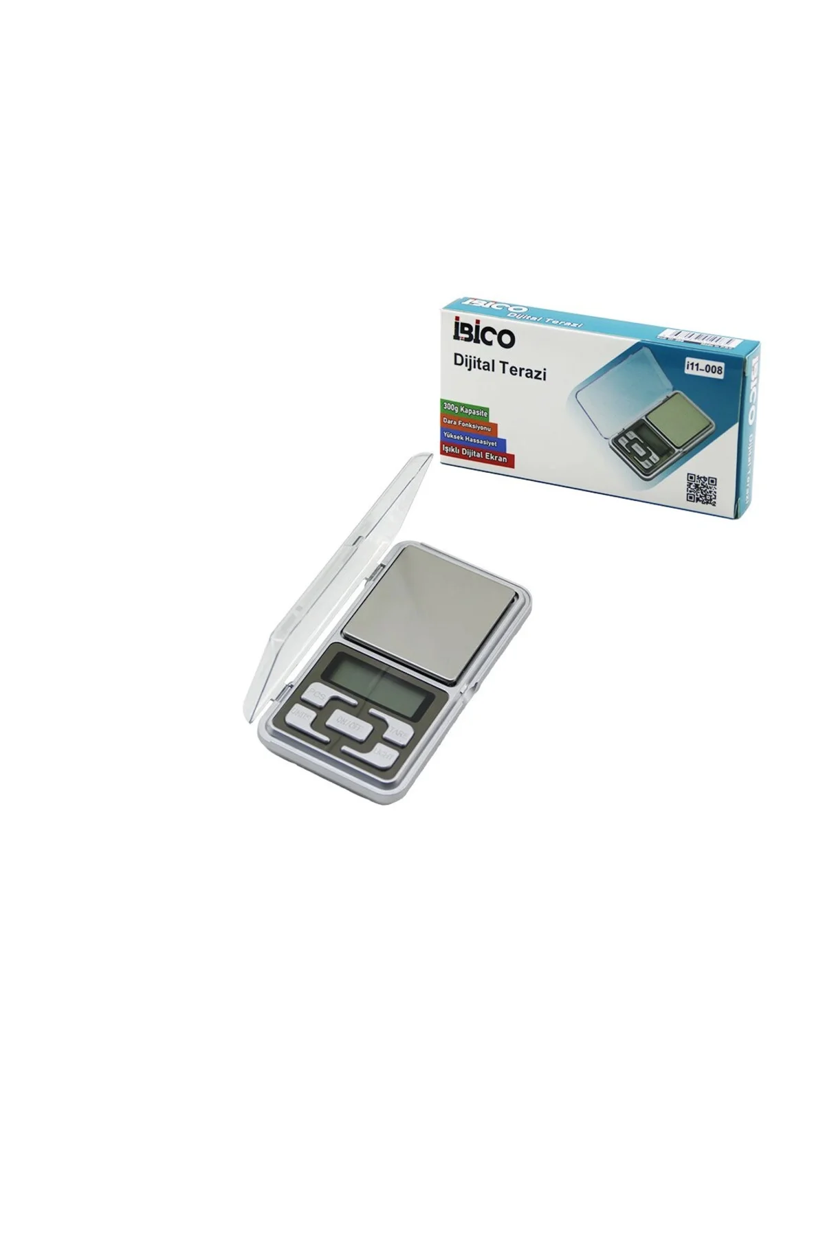 Mini=6X12Cm Hassas Tartı - Terazi 300Gr/0.01Gr Şeffaf Pls.Kapaklı - Pilli= 2Pcs İnce Mini=6X12Cm Hassas Tartı - Terazi 300Gr/0.01Gr Şeffaf Pls.Kapaklı - Pilli= 2Pcs İnce