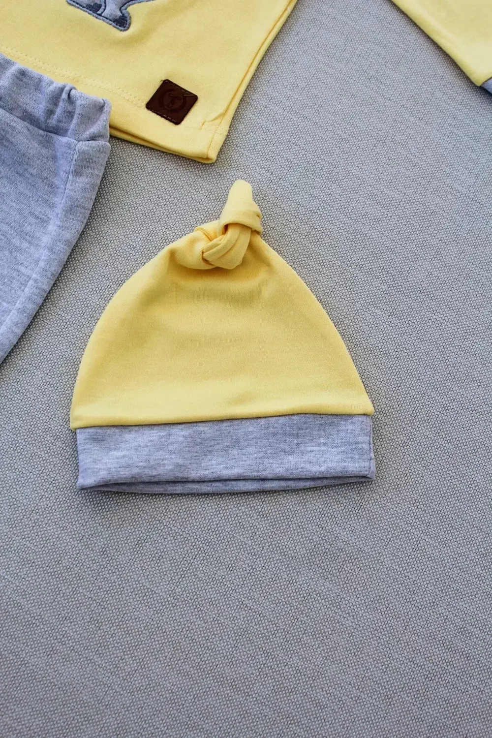 Minik Dino Nakışlı Şapkalı Uzun Kollu Sweat 3lü Kız-erkek Bebek T