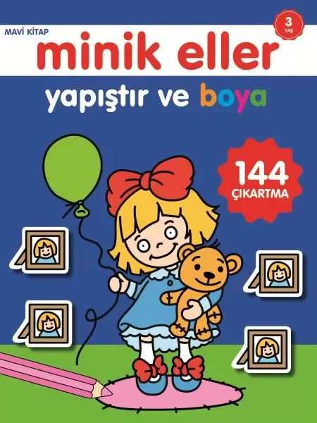 Minik Eller Yapıştır Ve Boya - Kırmızı Kitap