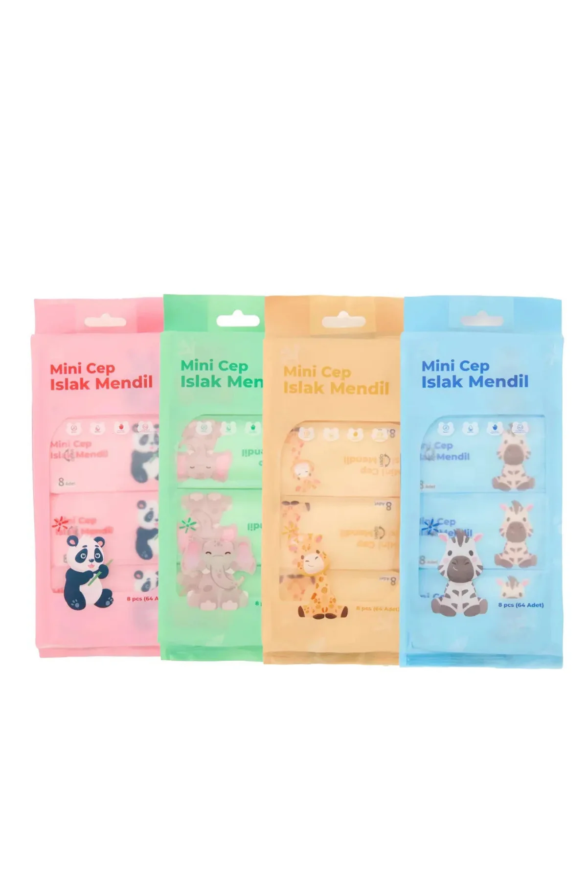 Minik Islak Cep Mendili 8 Li 4 Paket (Tüm Renkler) Fiyatı, Yorumları ve Özellikleri