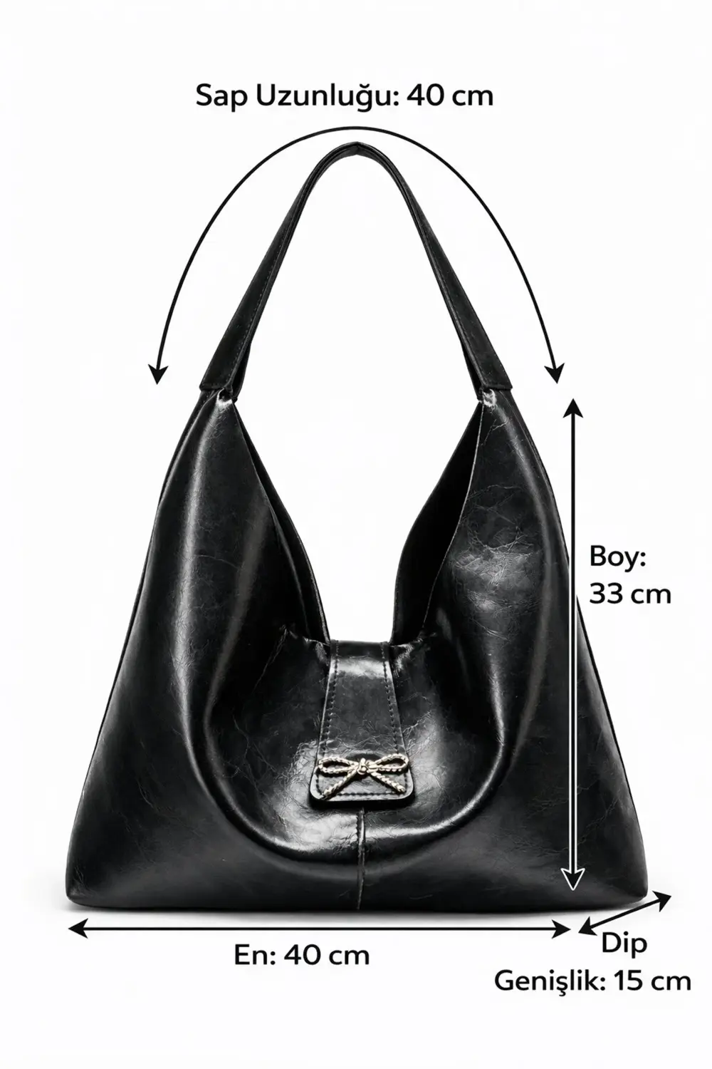 Minimal Kapaklı Aksesuarlı İç Astarlı omuz çantası ÇANTA