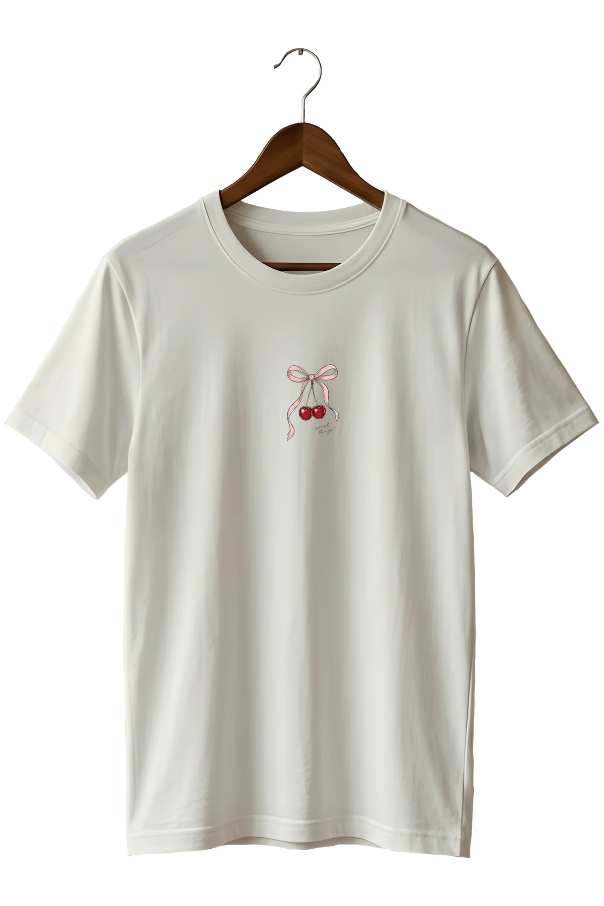 Minimal Kiraz ve Fiyonk Baskılı Unisex T-Shirt Pamuklu Bisiklet Yaka Basic Tişört Minimal Kiraz ve Fiyonk Baskılı Unisex T-Shirt Pamuklu Bisiklet Yaka Basic Tişört