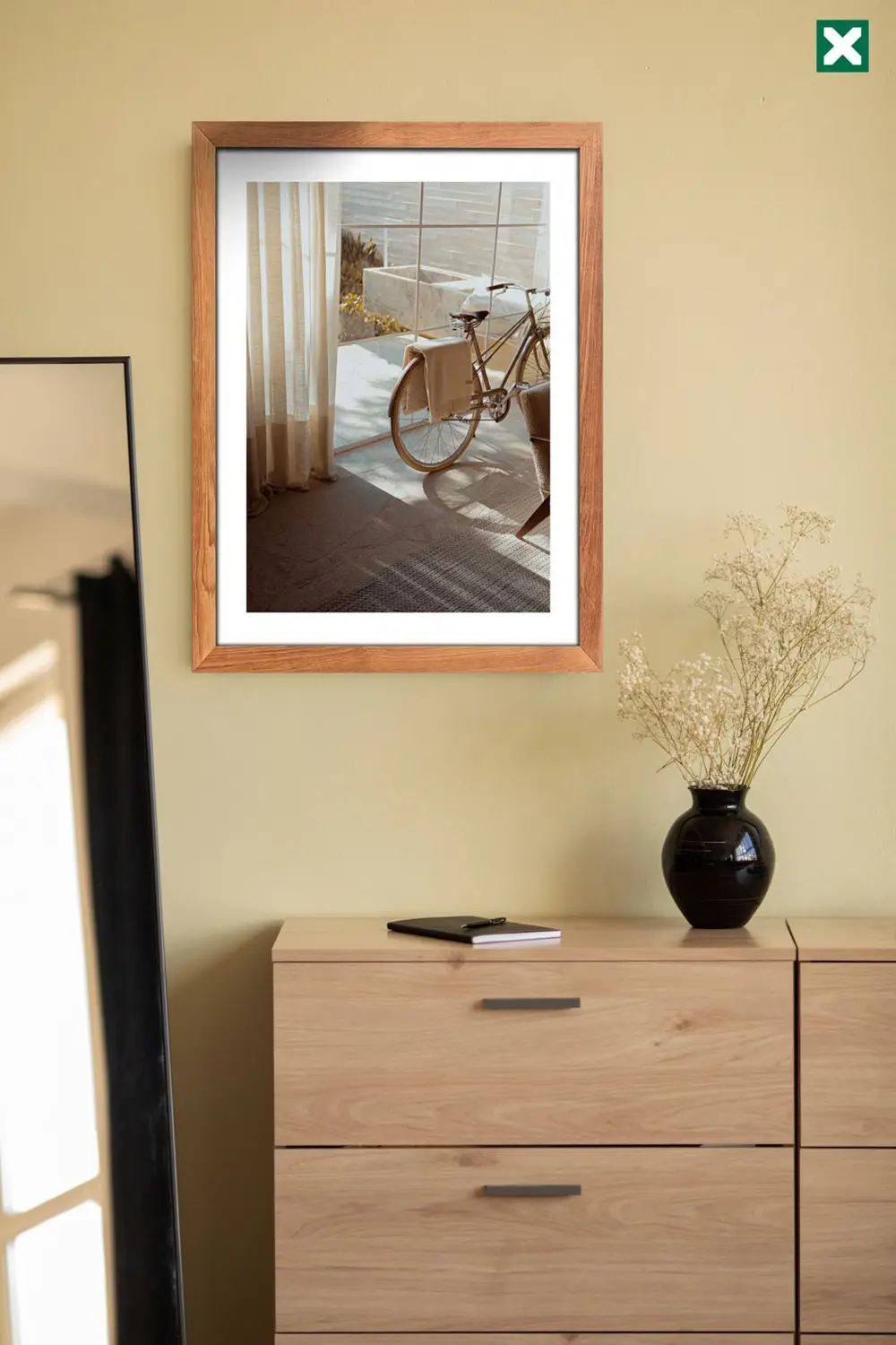 Minimal Style 3'lü Set Çerçeve Görünümlü Modern Mdf Tablo
