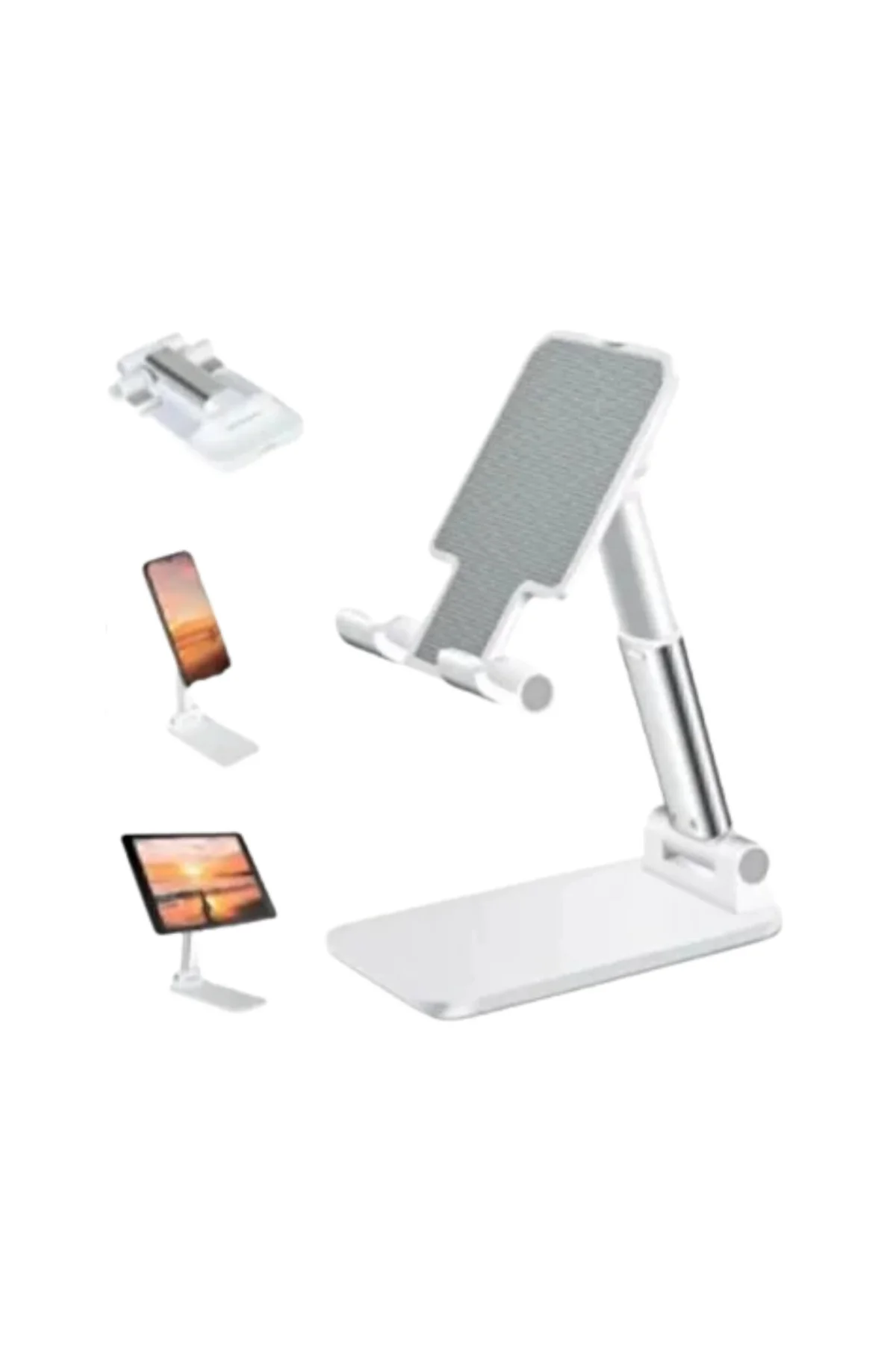 Minimal Tasarımlı Masaüstü Telefon Standı Beyaz - Lisinya