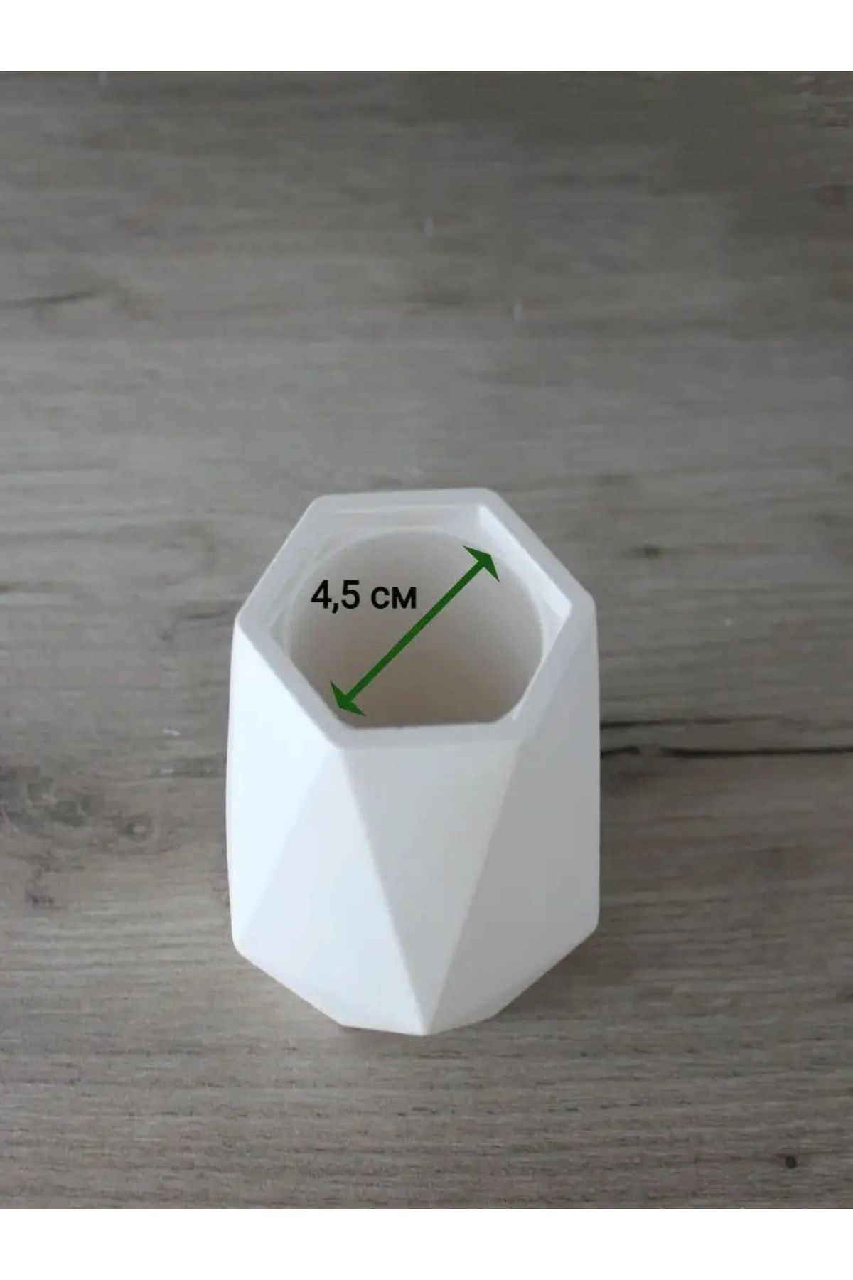 Minimalist Beton Seramik Mini Vazo – Modern Masaüstü Dekoru ve Ço