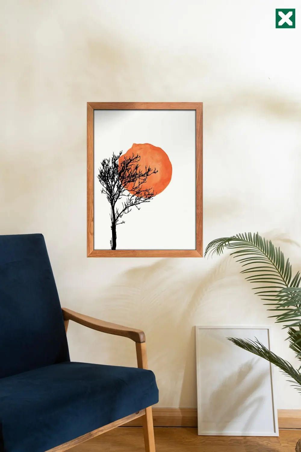Minimalist Bohemian Duvar Sanatı 3'lü Set, Çerçeve Görünümlü Mode