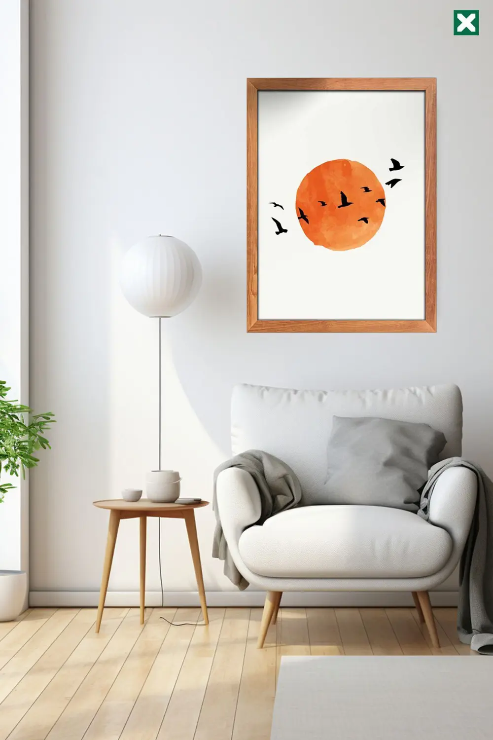 Minimalist Bohemian Duvar Sanatı 3'lü Set, Çerçeve Görünümlü Mode