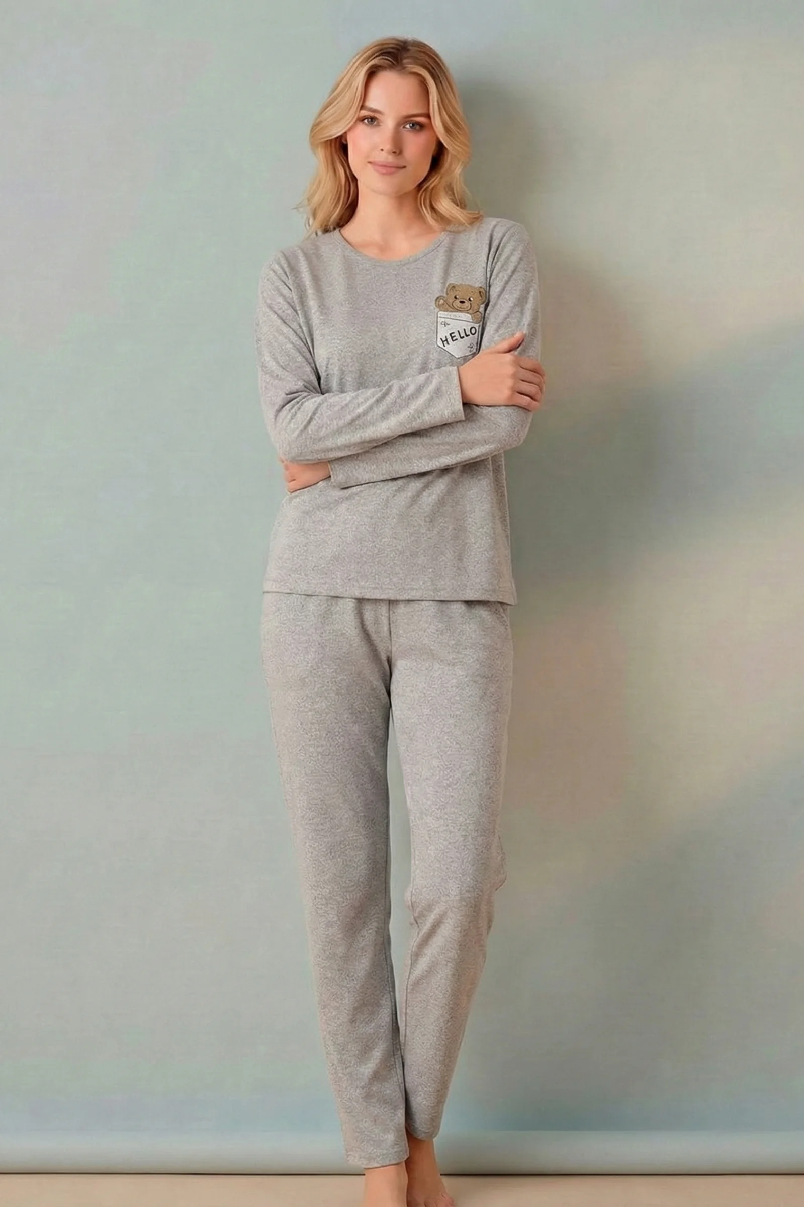 Minimalist Desenli Geniş Beden Sade Şık Uzun Kollu Örme Pijama Takımı, Gri, XL Minimalist Desenli Geniş Beden Sade Şık Uzun Kollu Örme Pijama Takımı, Gri, XL Fiyatı, Yorumları ve Özellikleri