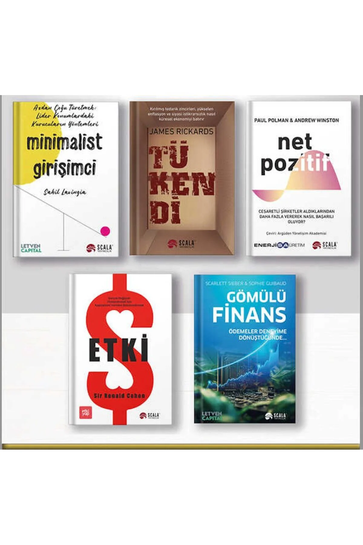 minimalist grisimci + tukendi + net pozitif + etki + gomulu finans=5 set Fiyatı, Yorumları ve Özellikleri