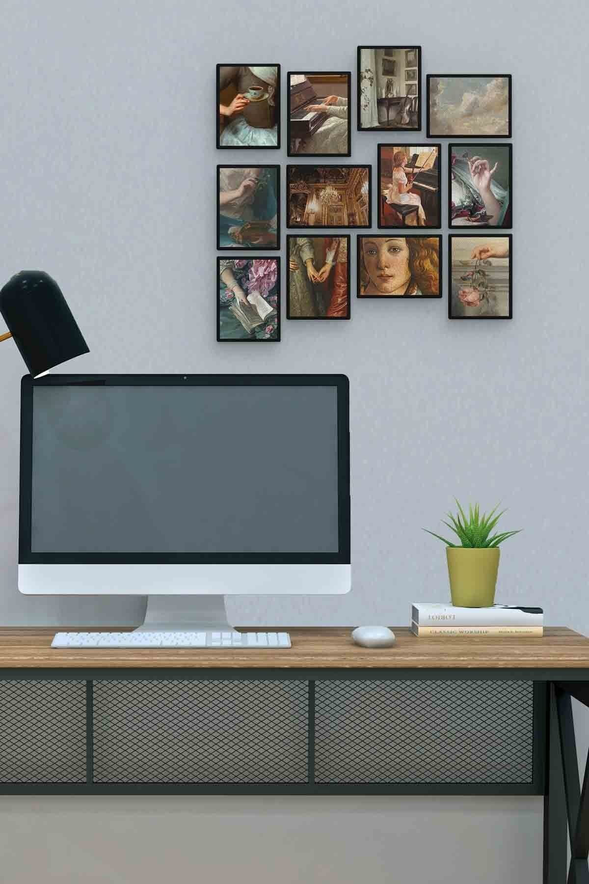 Minimalist Series 12 Parça Mdf (ahşap) Tablo Ofis Boyu 