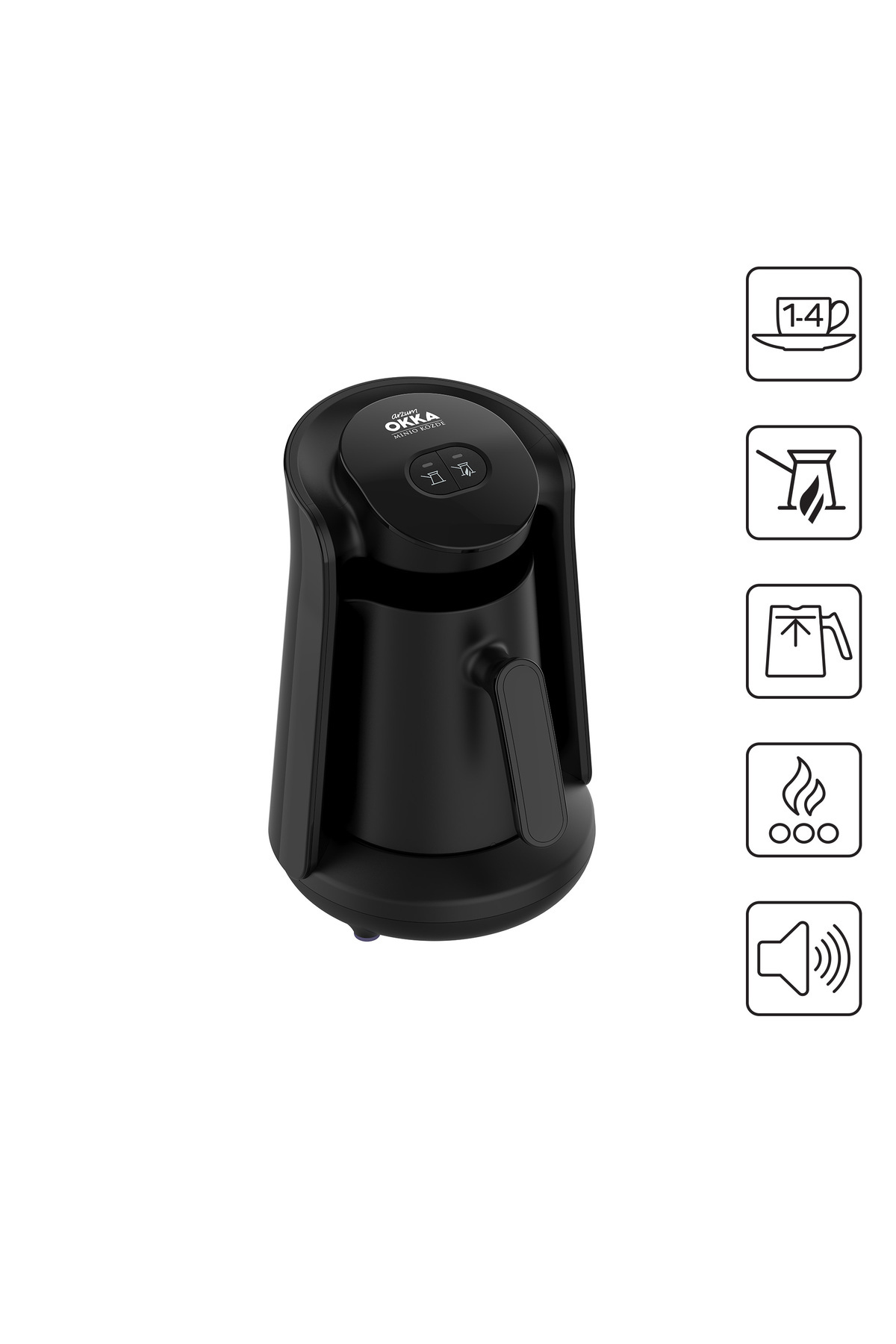 Minio Közde | Türk Kahvesi Makinesi - Siyah | OK0049-0100