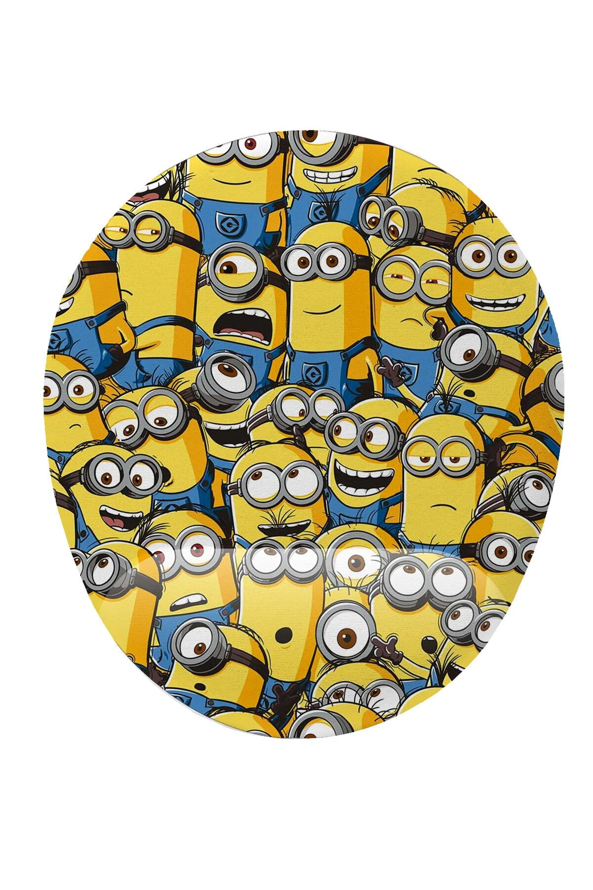 Minions Desenli Bilek Destekli Mouse Pad Ergonomik Kaymaz Taban M