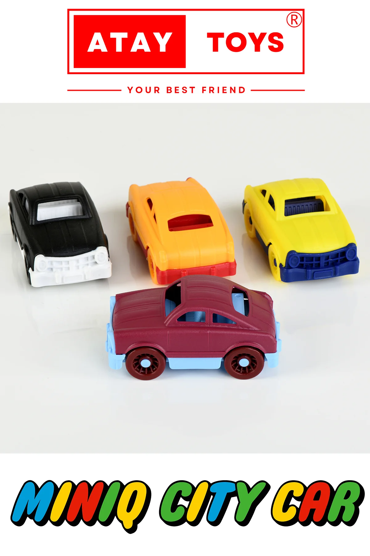 MINIQ CITY CAR AUTO FFM 12 ADET OYUNCAK ARABA