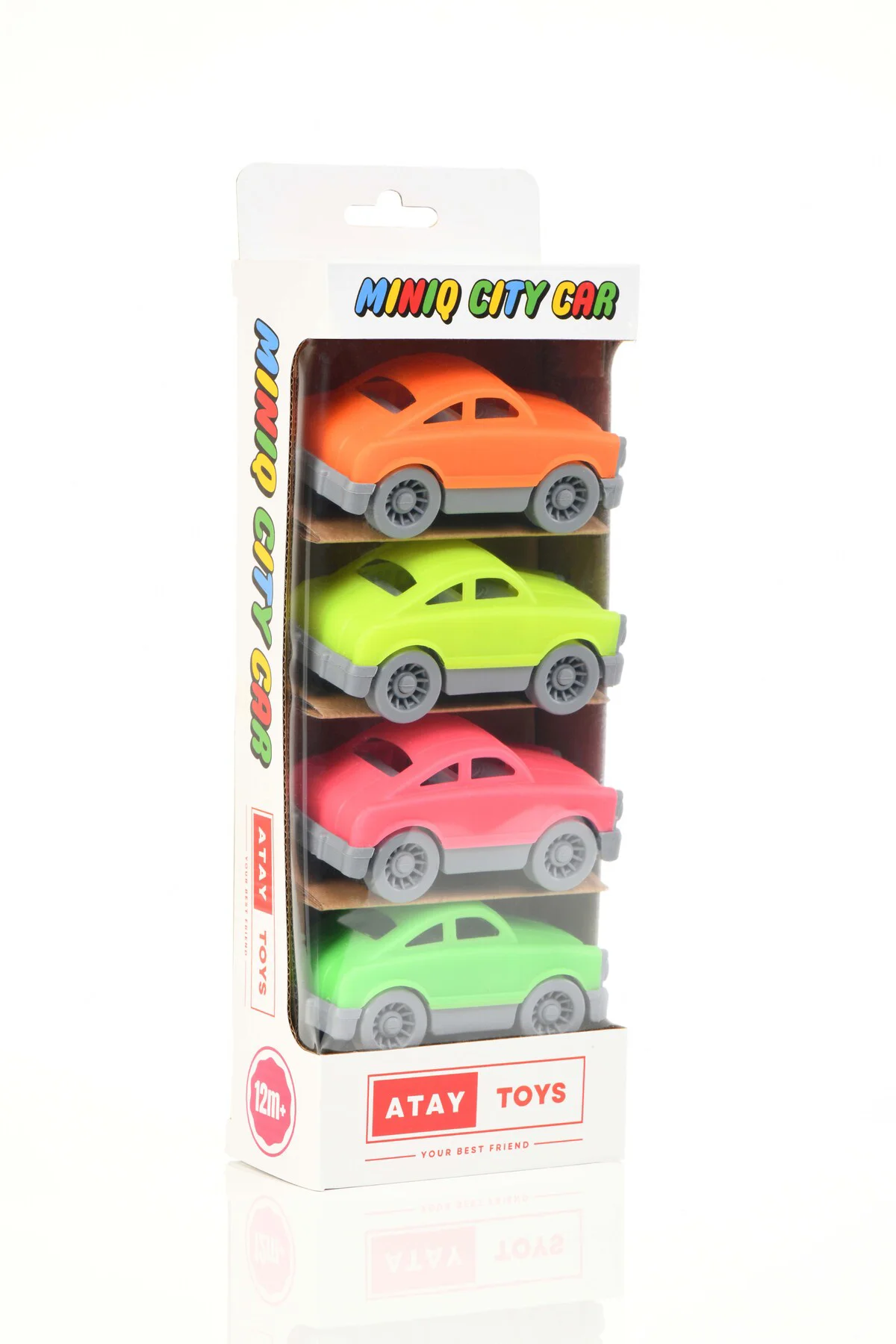 MINIQ CITY CAR AUTO NEON 4’LÜ SET OYUNCAK ARABA
