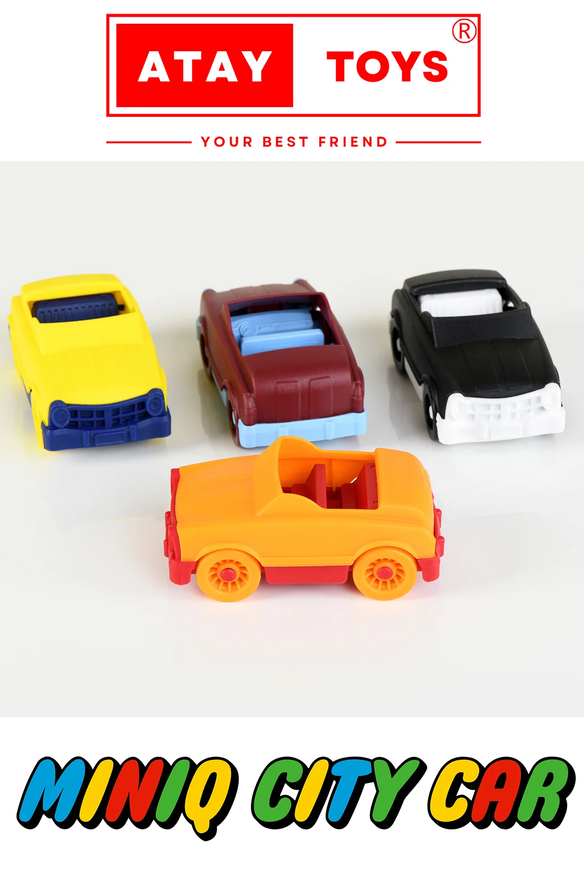 MINIQ CITY CAR CABRIO FFM 12 ADET OYUNCAK ARABA