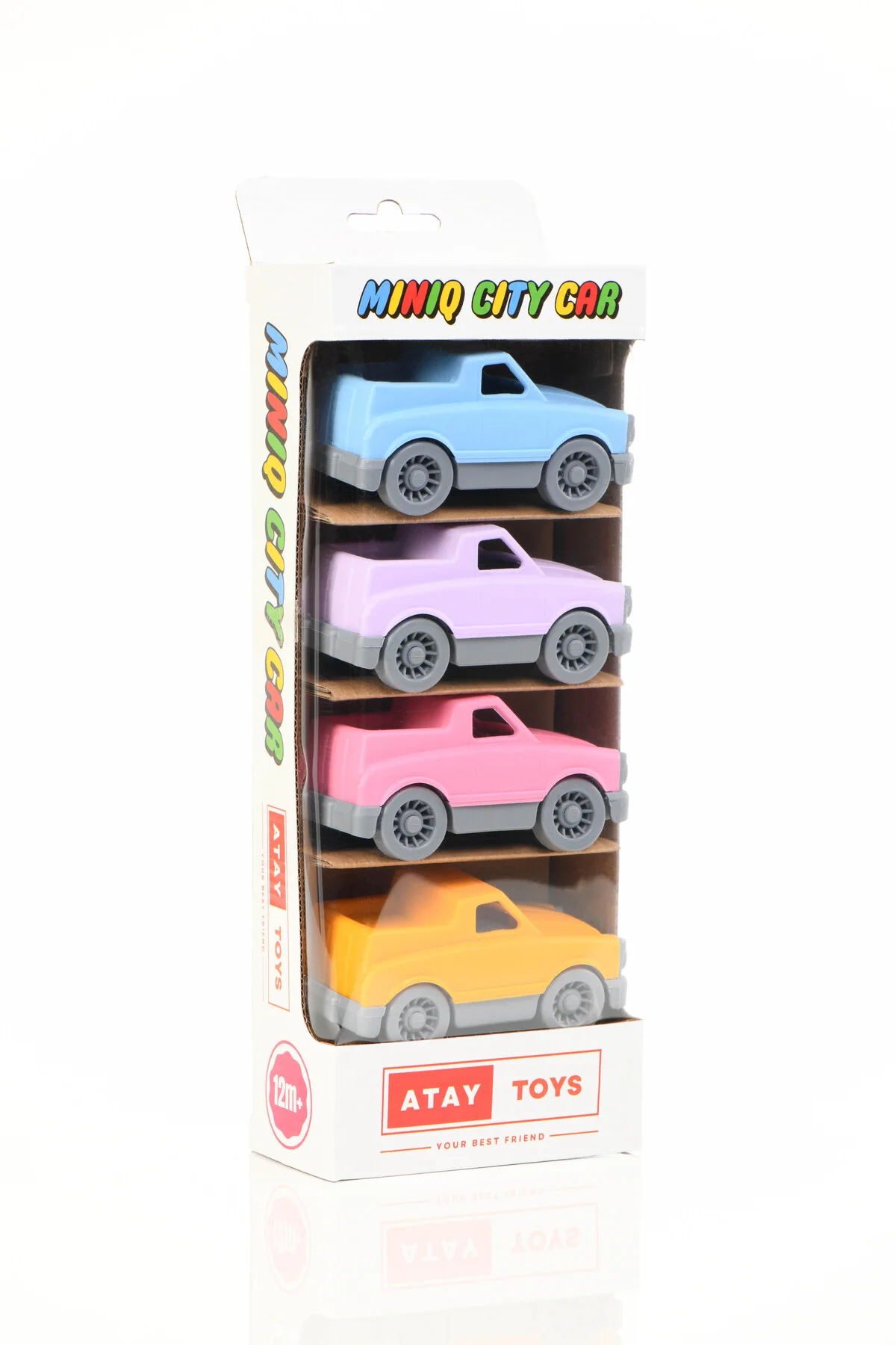 MINIQ CITY CAR PICKUP PASTEL 4’LÜ SET OYUNCAK ARABA