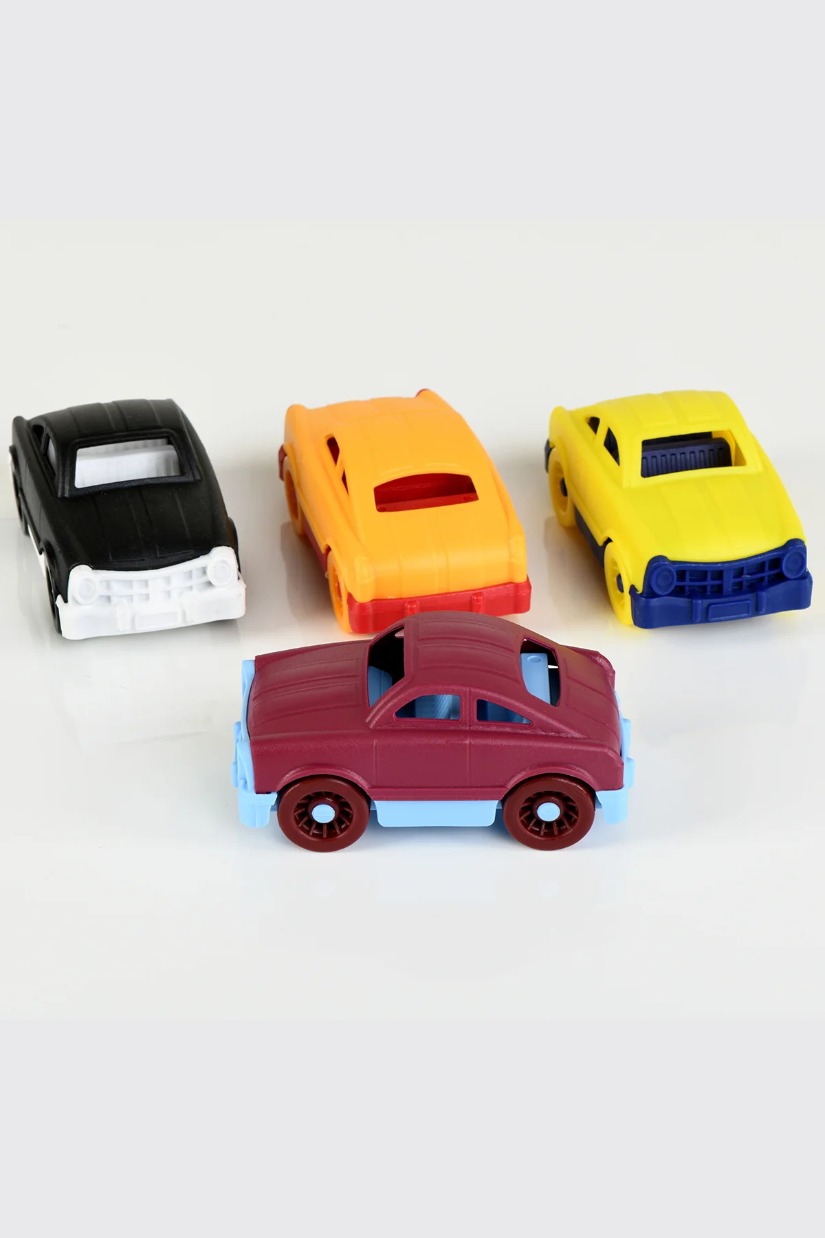 MINIQ CITY CAR SARI LACİVERT MIX 4’LÜ SET OYUNCAK ARABA