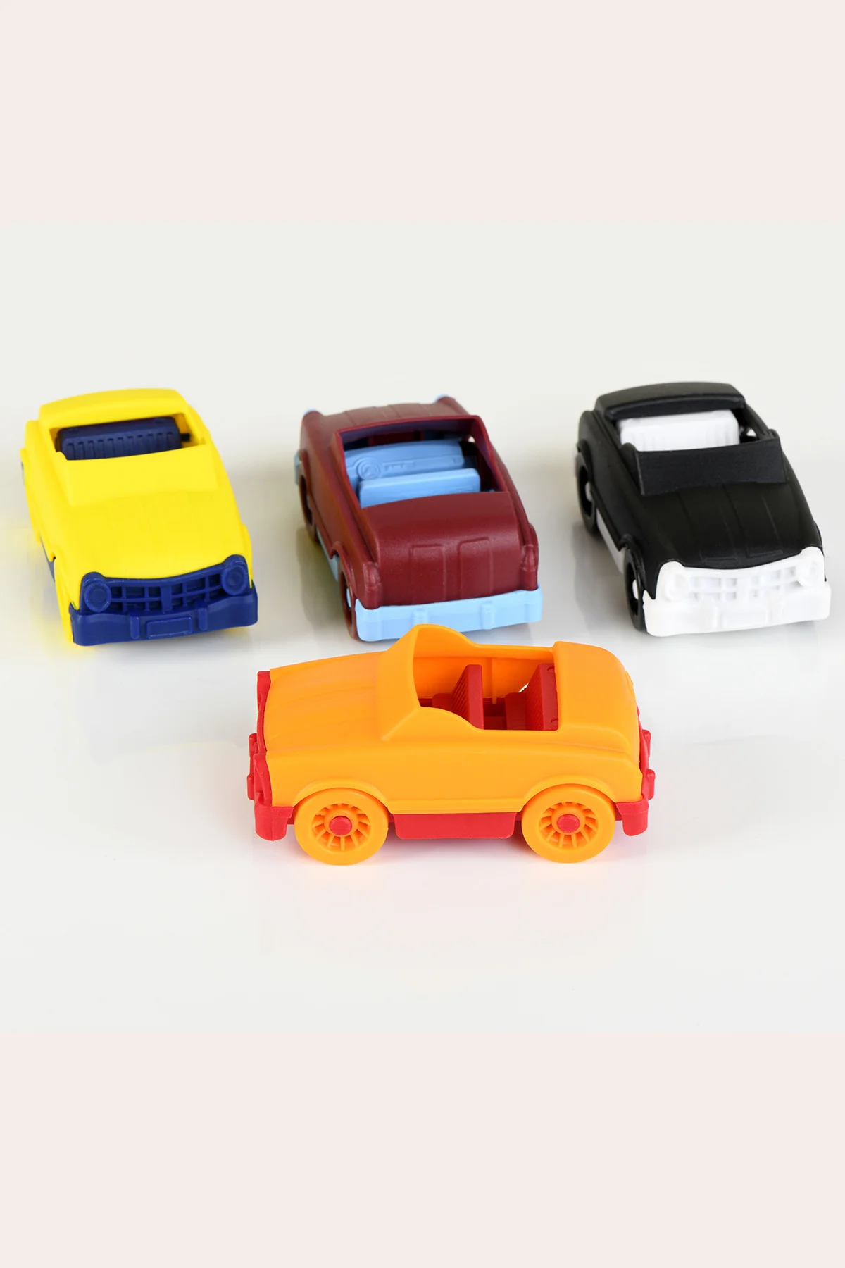 MINIQ CITY CAR SARI KIRMIZI MIX 4’LÜ SET OYUNCAK ARABA
