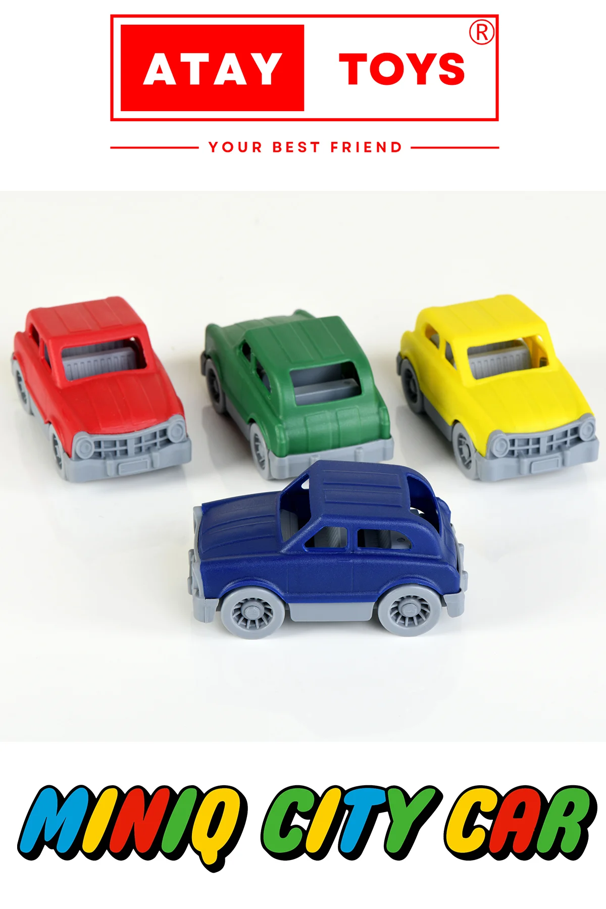 MINIQ CITY CAR SUV CLASSIC 4’LÜ SET OYUNCAK ARABA