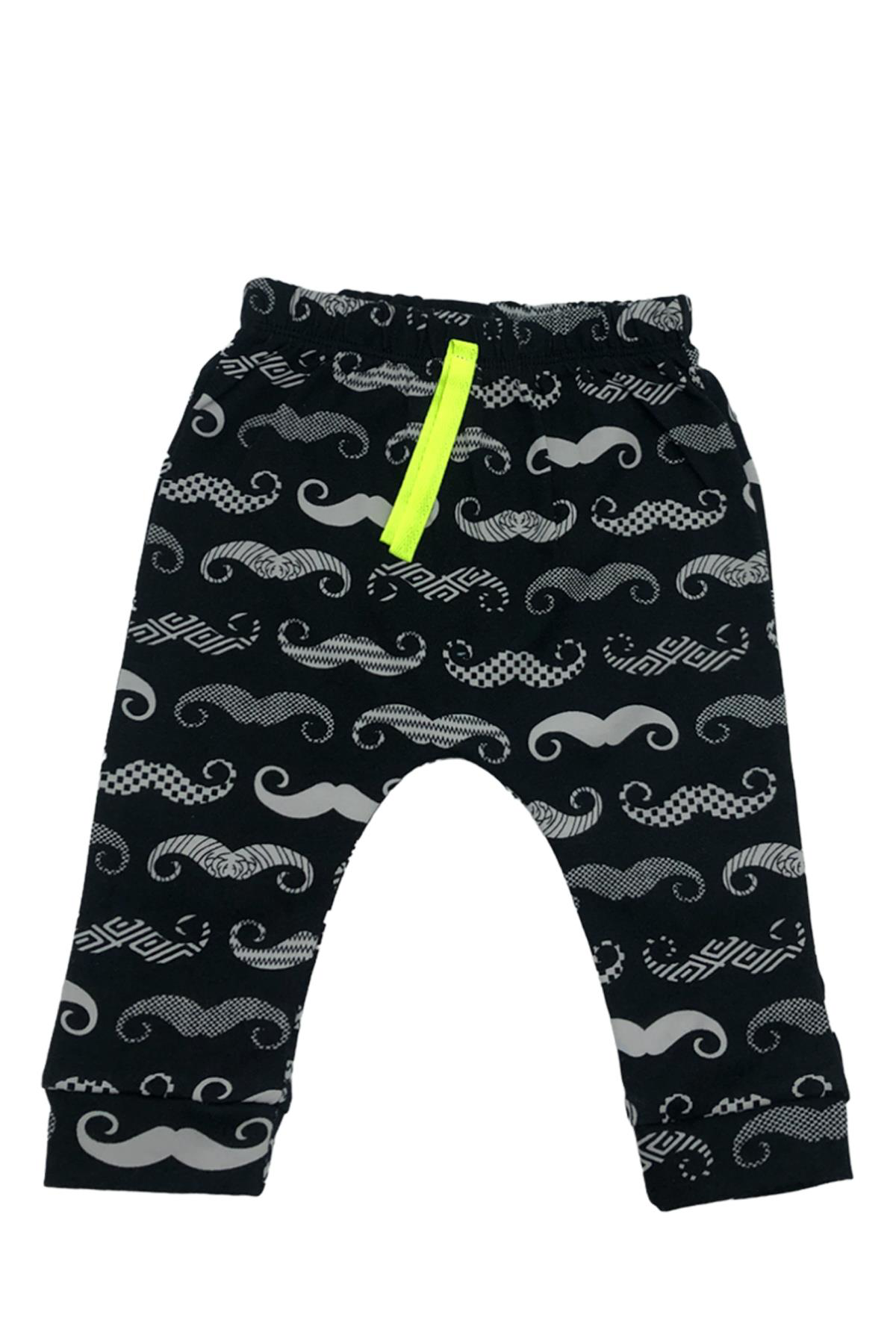 Dear Enika Miniworld Erkek Bebek Karizma Baskılı Lacivert 3'Lü Badi Takımı 1