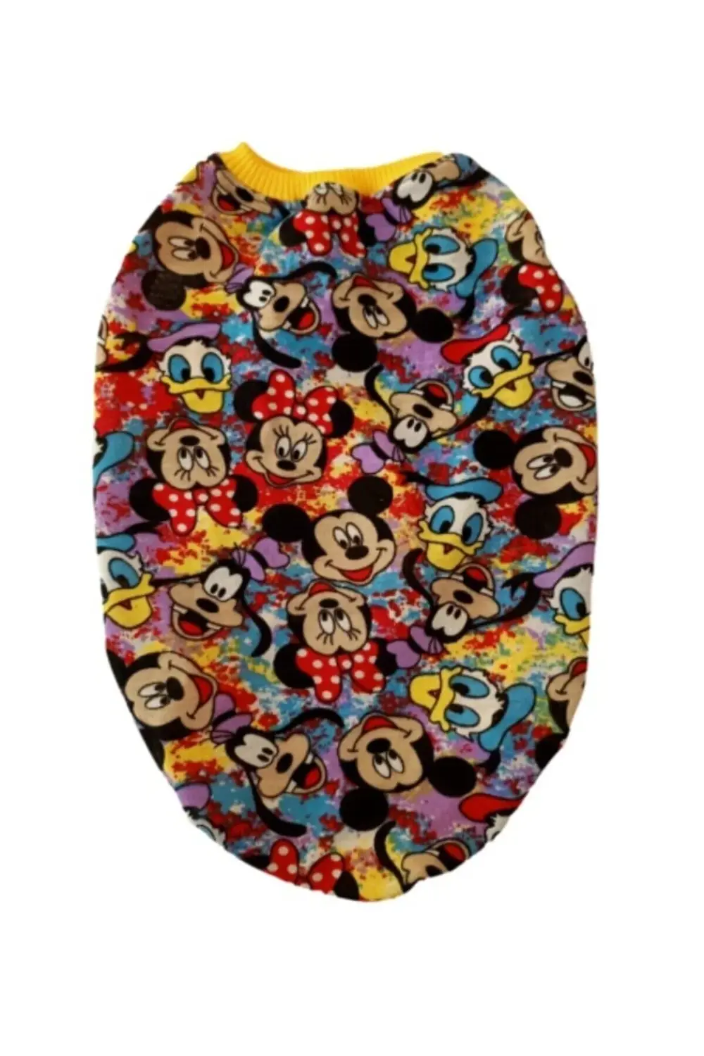Minnie Mickey Mouse Desenli Renkli Kedi Köpek Kıyafeti Elbisesi