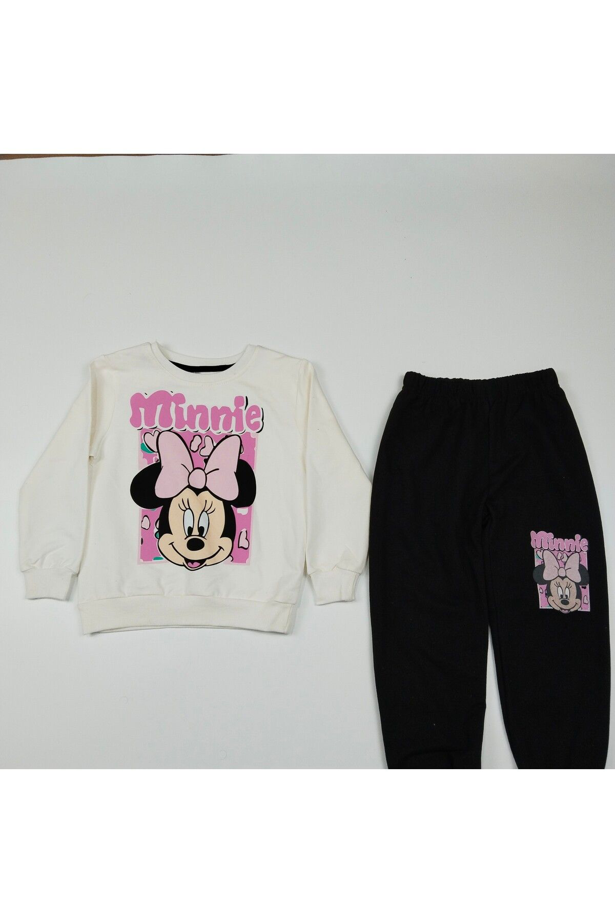 Minnie Mouse Baskılı Kız Çocuk 2'li Takım