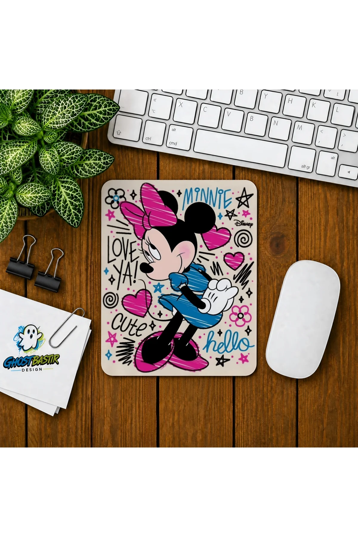 Minnie Mouse Baskılı Oyuncu Mousepad 0205