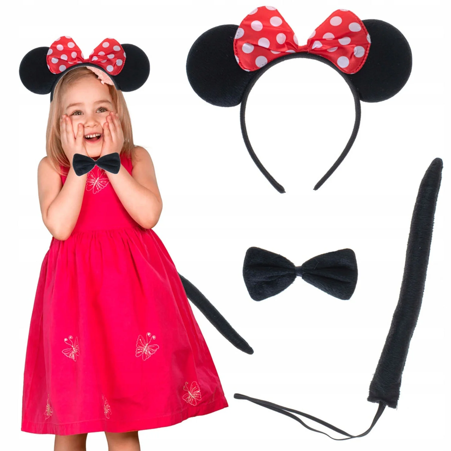 Minnie Mouse Kostüm Seti Taç Kuyruk Papyon Gösteri Seti Bx40 Fiyatı, Yorumları ve Özellikleri