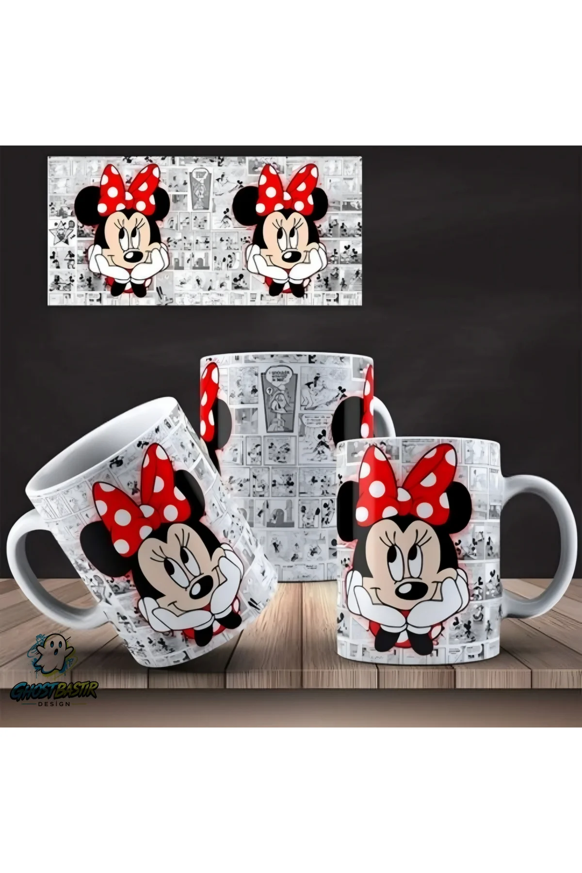 Minnie Mouse Kupa Bardak | Tek Adet K0323