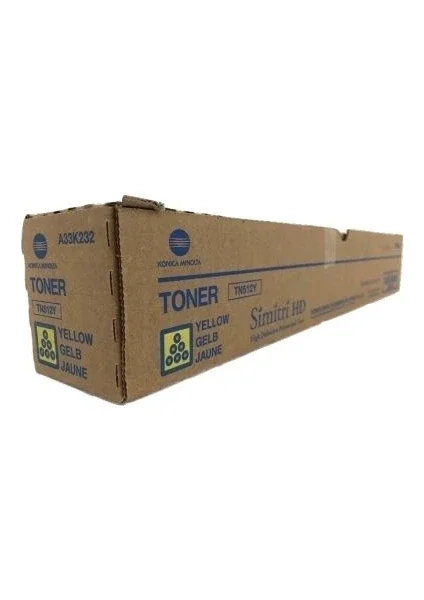 MİNOLTA TN-512Y YELLOW (SARI) ORJİNAL TONER BİZHUP C454/C55/C554