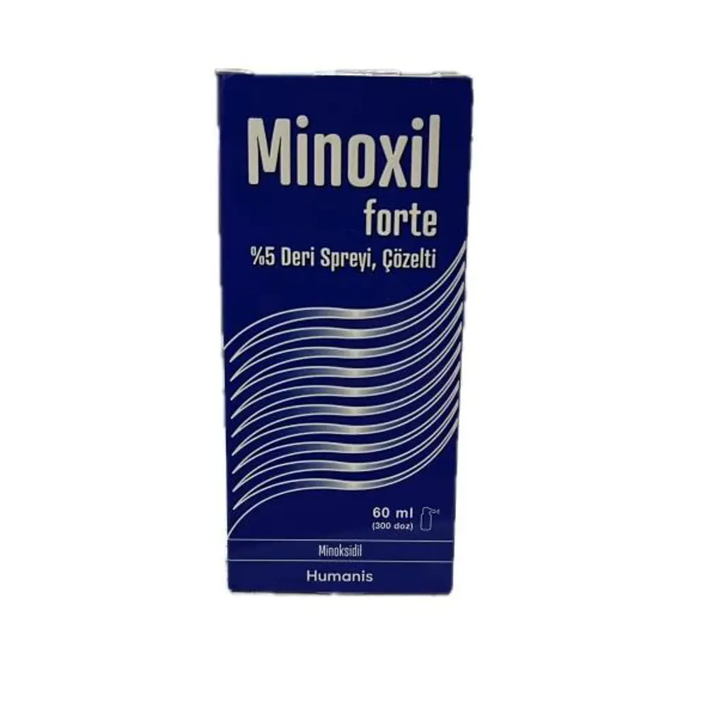 Minoxil Forte %5 60 ml Paket Deri Bakım Spreyi