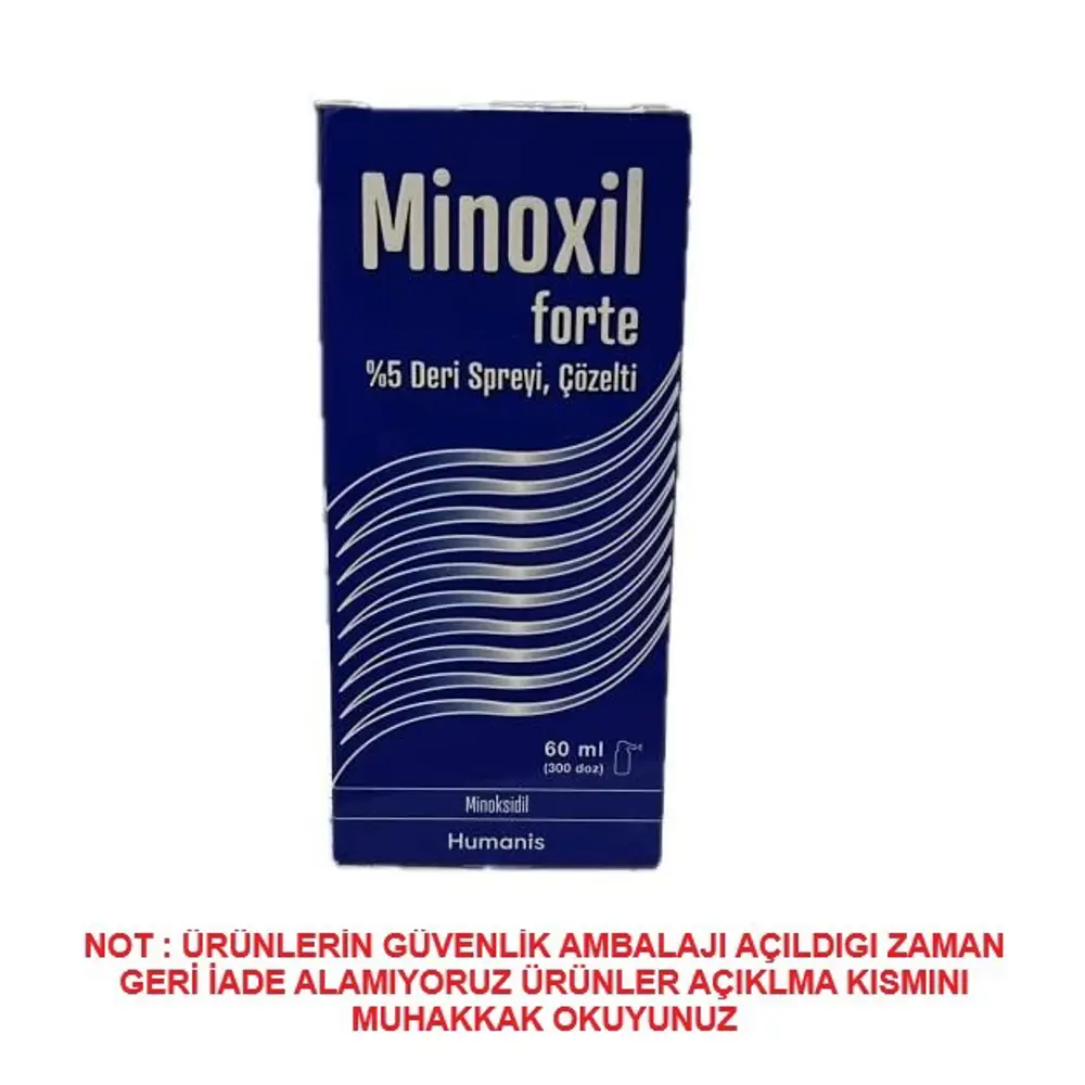 Minoxil Forte %5 60 ml Paket Deri Bakım Spreyi