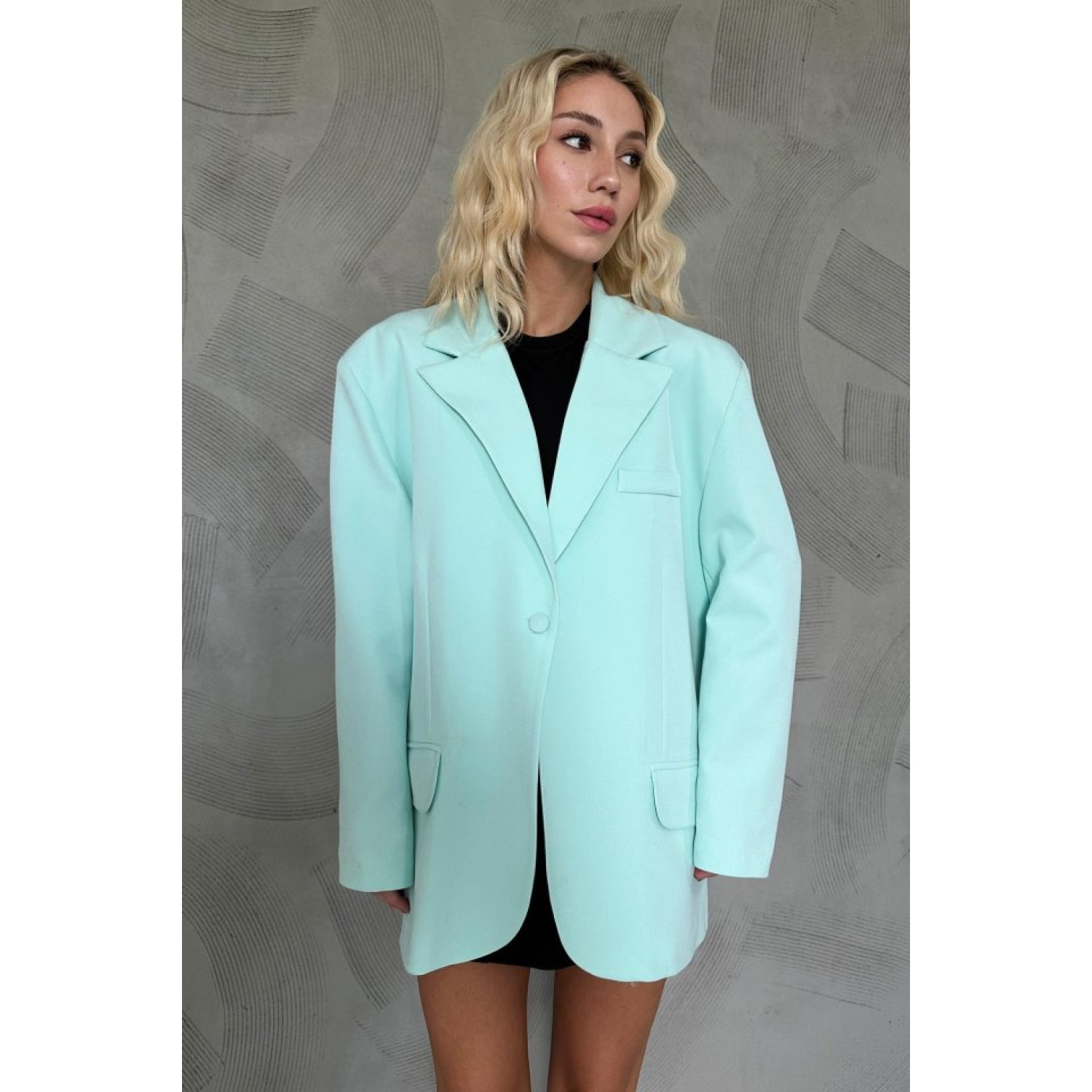 Mint Lucky Life Kadın Baba Ceket