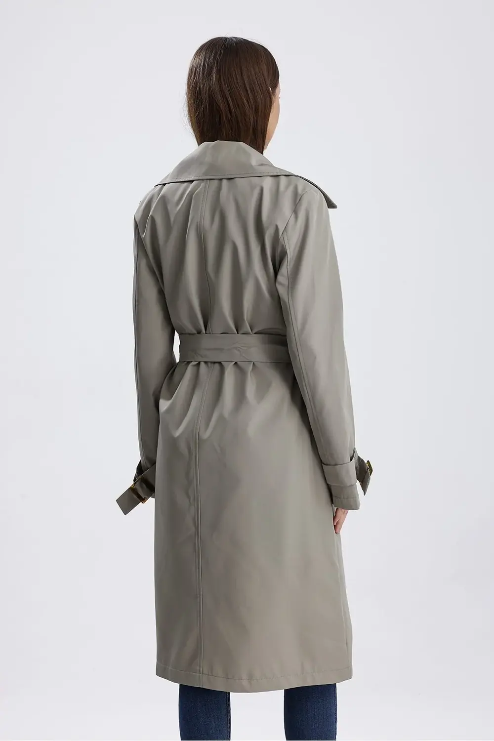 Mint Yeşili Astarlı Trençkot