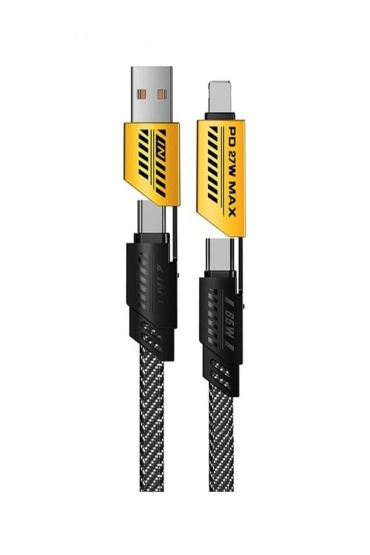Mintola 4in1 PD 65 Watt Type-C/27 Watt iPhone Halat Örgü Kırılmaz